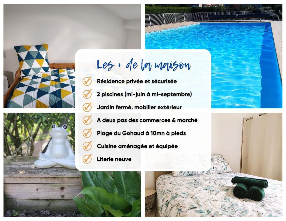 Charmante Maison De Vacances, 4P, Piscines, Proche Gohaud Saint-Michel-Chef-Chef Εξωτερικό φωτογραφία